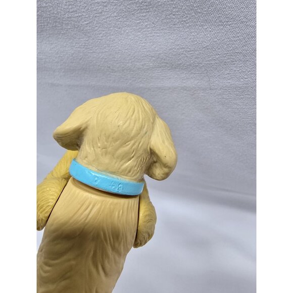 Vtg Barbie Posh Pets Dog Figure Golden Retriever Spaniel Blonde Mattel - Picture 3 of 6